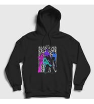 Presmono Unisex Siyah Colors Band Maneskin Kapüşonlu Sweatshirt 356850tt