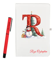 Yılbaşı Hediyesi Kişiye Özel Defter ve Roller Kalem Seti