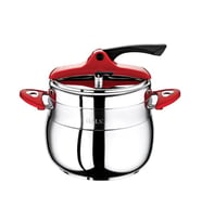 Oms 5080G Klasik Düdüklü Tencere 12 Litre Kırmızı (Siyah)