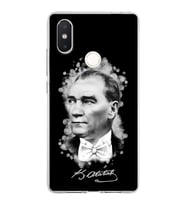 Xiaomi Mi 8 Se Uyumlu Kapak Atatürk Tasarımlı Şeffaf Silikon Kılıf