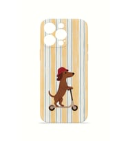 iPhone 13 Pro Max Vorian İnce Kamera Korumalı Mika Kılıf Dachshund Riviera