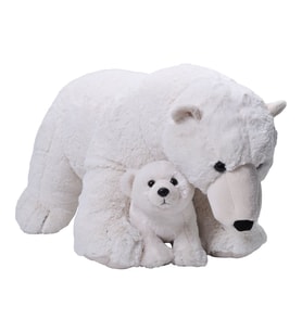 Wild Republic Jumbo Boy Yavrulu Kutup Ayısı 76 cm 24098