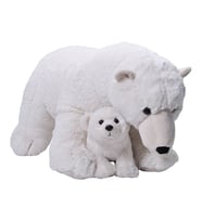 Wild Republic Jumbo Boy Yavrulu Kutup Ayısı 76 cm 24098