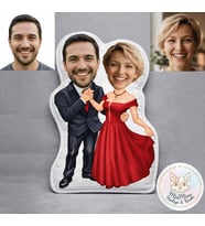 Kişiye Özel Şık Çift Şekilli Maskot Yastık 2