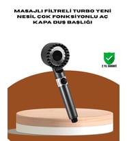 Masaj Fonksiyonlu Filtreli Duş Başlığı Dayanıklı Yapı