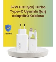 67w Hızlı Şarj Adaptörü Ve Veri Aktarım Özellikli Type-c Kablo Seti