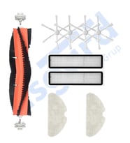 Dreame D10S, D10S PRO, D9 MAX GEN2 Uyumlu 1 Ana Fırça 4 Yan Fırça 2 Filtre 2 Mop PKT-iasgf0000195
