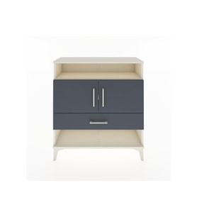 Arges Şifonyer 3 Raflı Tek Çekmeceli 2 Kapaklı 88x30x96 Aytaşı-Antrasit
