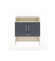 Arges Şifonyer 3 Raflı Tek Çekmeceli 2 Kapaklı 88x30x96 Aytaşı-Antrasit