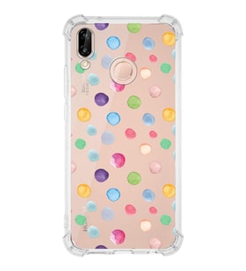 PrintiFy Huawei Mate 20 Lite Uyumlu Water Color 6 Baskılı Şeffaf Köşe Korumalı Antişok Kılıf