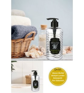Banyo Mutfak Bulaşık Lavabo Deterjanlık Sıvı Sabunluk (Beyaz)