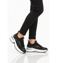 Guja Siyah Anorak Hafif Taşlı Kadın Casual Ayakkabı 26Y303 G
