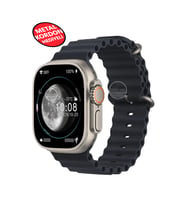 Ultra 2 Akıllı Saat Çelik Kordon Hediyeli Gri Kasa 49mm Nfc Bildirim Sesli Arama Özellikli LG68 (Siyah)