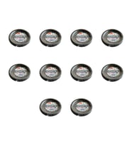 Kullan At Renkli Siyah Parti Davet Plastik Tabak - 17 Cm. - 25 Adetlik 10 Paket