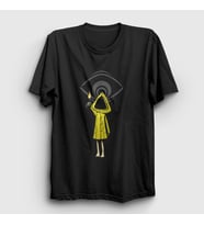 Presmono Unisex Siyah Six Little Nightmares T-Shirt 160331tt