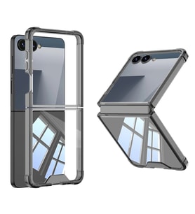 Galaxy Z Flip 7 Kılıf Zore Full Camlı Kıpta Kapak