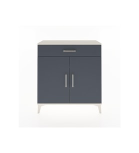Arges Şifonyer 2 Raflı Tek Çekmeceli 2 Kapaklı 88x30x96 Aytaşı-Antrasit