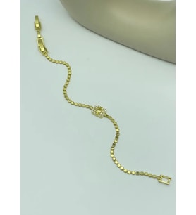 Çelik Gold Ezme Bileklik - 25-blk122