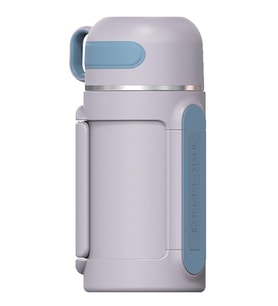Vagonlife Tkk T2011 1000ml Askılı Bardaklı Mor Çelik Matara