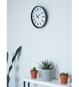 36 Cm Gri Roma Rakamlı Duvar Saati (Standart)
