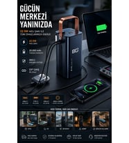 80000 mAh Taşınabilir Powerbank Süper Hızlı Şarj ve LED Göstergeli