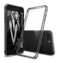 Ringke Fusion iPhone 7/8 Plus ile Uyumlu KIlıf Smoke Black TPU Bumper Extra Darbe Emici