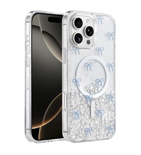 Onegif iPhone 16 Pro Max Misk Simli Magsafe Kapak - Desen 3