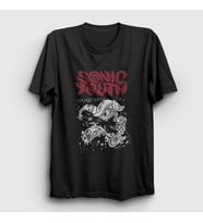 Presmono Unisex Siyah Teenage Riot Sonic Youth T-Shirt 455968tt