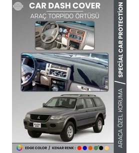 MITSUBISHI MONTERO SPORT (1996-2009) Torpido Örtüsü Ön Göğüs Koruma Torpido Koruma Araca Özel