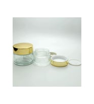 BOŞ KREM KAVANOZU 100 ML (5 ADET ) ŞEFFAF GRİ KAPAKLI BOŞ ŞİŞE