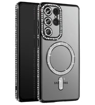 Northcity Samsung Galaxy S26 Ultra Uyumlu Joke Simli Magneticsafe Kılıf - Siyah