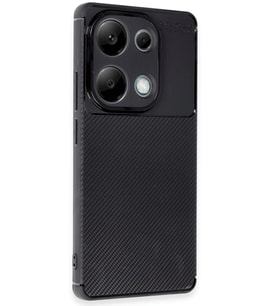 ERTAN Redmi Note 13 Pro 4G Kılıf Auto Focus Karbon Kapak - Siyah