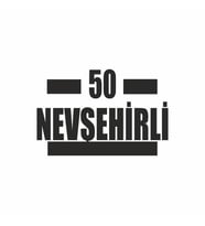 50 Nevşehirli Araba Sticker siyah 16x9 CM (Siyah)