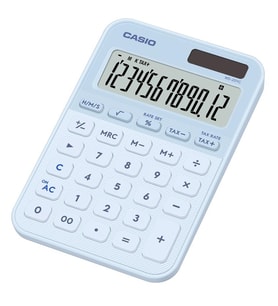 Casio MS-20YC-LB 12 Hane Açık Mavi Masa Üstü Hesap Makinesi