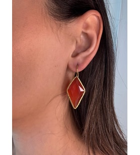 Kadir Jewellery 22 Ayar Altın Kaplama Vintage Küpe -El İşçiliği Ve Hipoalerjenik Küpe