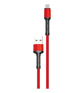 İTHİNK GOLD KABLO ÖRGÜLÜ TYPE-C K63C KIRMIZI