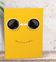 BK Gift Coffe Tasarımlı Dekoratif Mini Kanvas Tablo 15x20cm-6