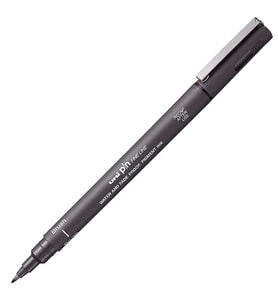 UNİ DRAWING PEN PINBR-200 FIRÇA UÇLU KALEM KOYU GRİ
