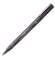 UNİ DRAWING PEN PINBR-200 FIRÇA UÇLU KALEM KOYU GRİ