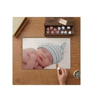 Uyuyan Güzel Bebek Tasarımı 240 parça Ahşap Puzzle Ahşap Kutuda MP00715