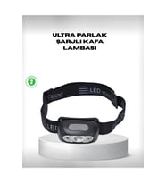Gece Balıkçılığı İçin Ultra Parlak Şarjlı Kafa Lambası 4 Işık Modu + USB Şarj