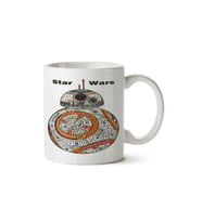 STAR WARS Robot Geometrik Desen iki Tarafı Baskılı Kupa Bardak