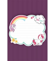 Unicorn Temalı Dilek Kartı 20'li *Kalın Kağıt