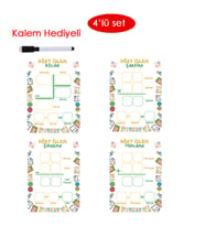 4 İşlem Seti (Toplama, Çıkarma, Çarpma, Bölme) (Çok Renkli)