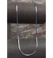 Gümüş 1,70 Mm Ince Yassı Yılan Zincir Uc7e4