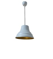 Dylight Retro Metal Dekoratif Sarkıt Avize Beyaz İçi Gold Çap:27 cm