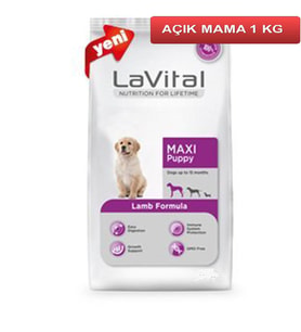 Lavital Puppy Lamb Kuzu Etli Yavru Köpek Maması 1 Kg AÇIK