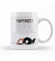 Namaste Yazı Meditasyon Kupa Bardak Porselen
