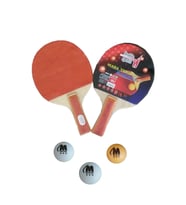AKTOYS Douple Sport Masa Tenisi Raketi 2 Raket + 3 Top