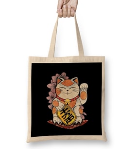 Lucky Neko Bez Çanta Uzun Saplı